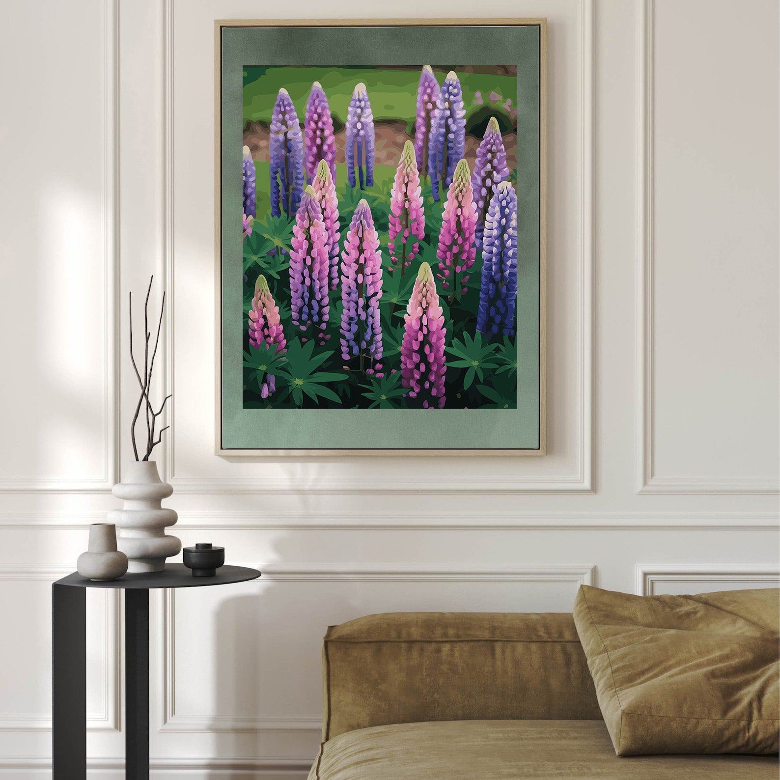 Pictura pe Numere – Lupini sub cer liber 7144
