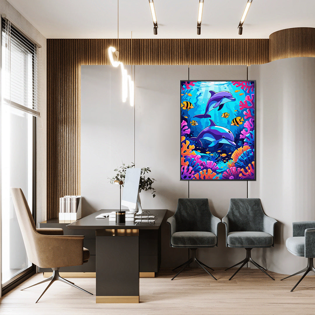 Pictura pe Numere – Armonia delfinilor 7391