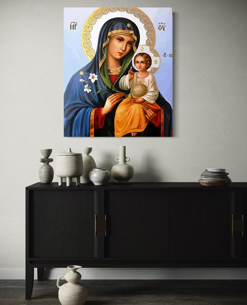 Pictura pe Numere – Crinul Puritatii si Pruncul Sfant 6828