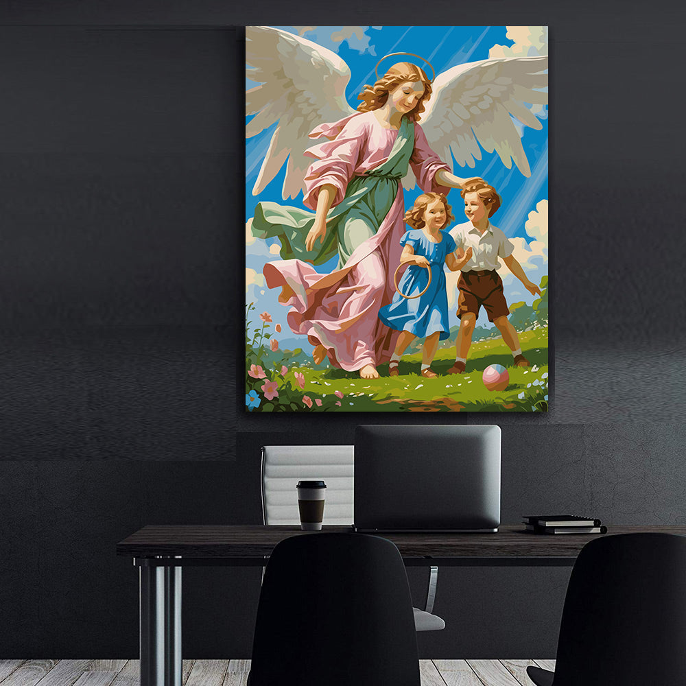 Set Pictură pe numere – Îngerul Păzitor 6335