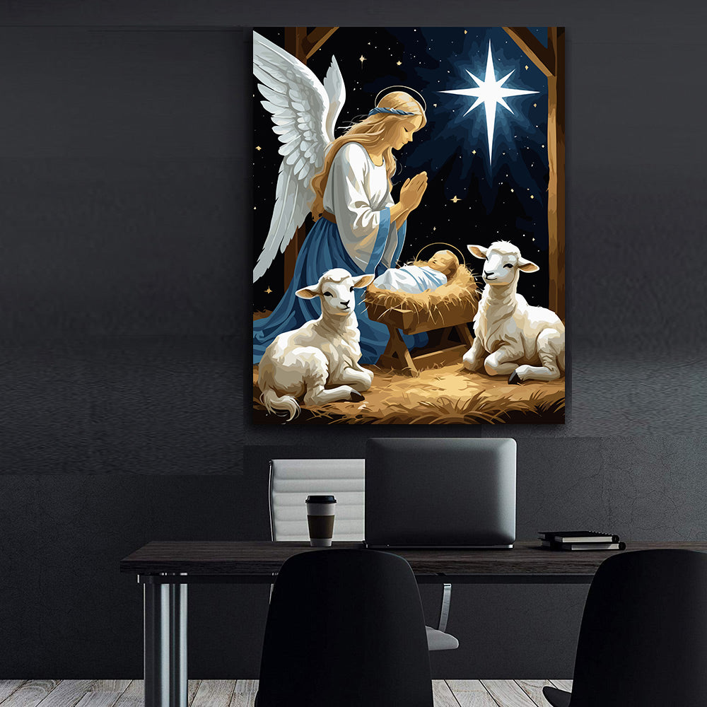 Set Pictură pe numere – Nașterea Domnului 6352