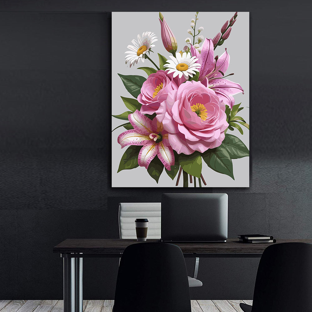 Pictura pe Numere – Armonie in Roz 6833