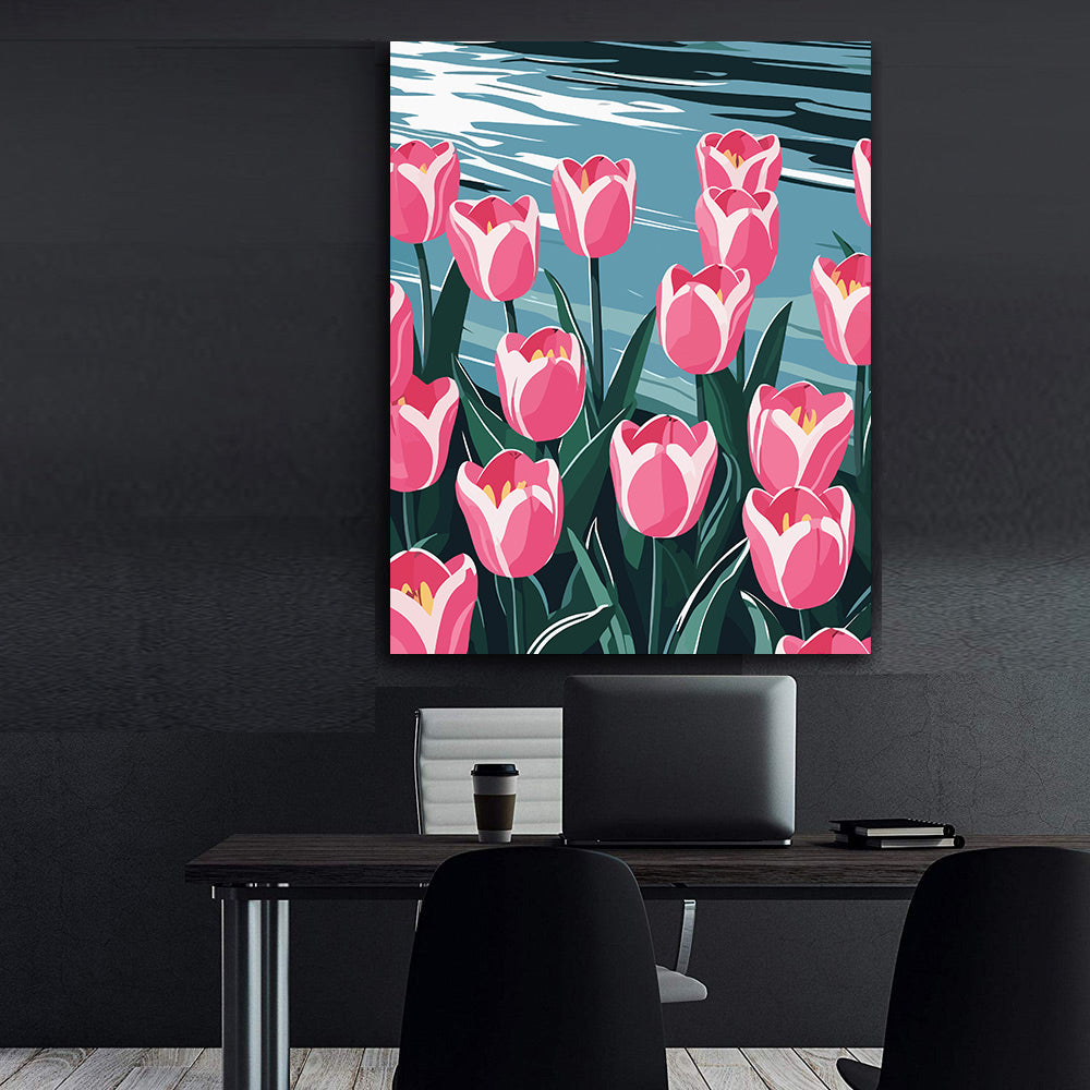 Pictura pe Numere – Reflexii roz 7199