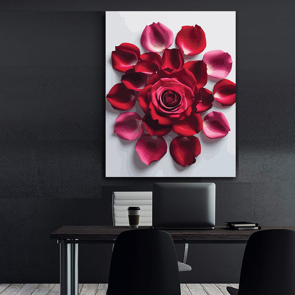 Pictura pe Numere – Trandafir in mandala pasiunii 7259