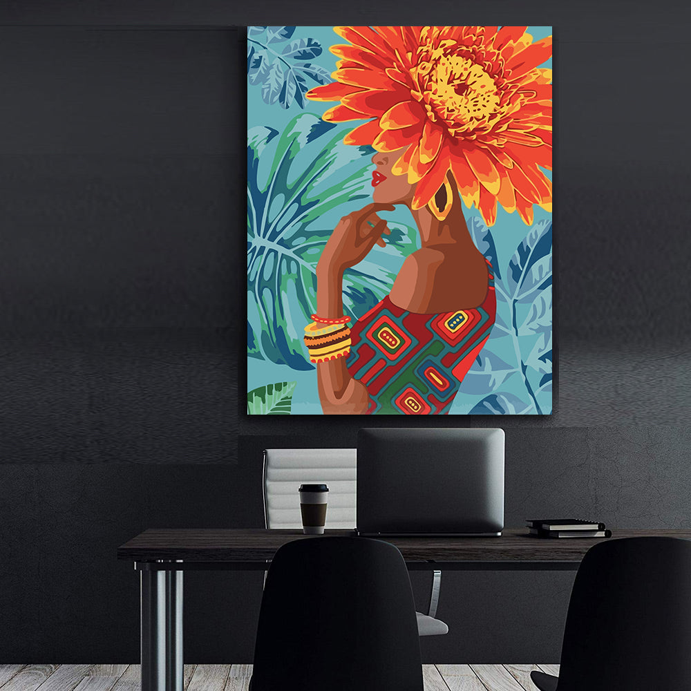 Set Pictură pe numere - FlowerHead 6003