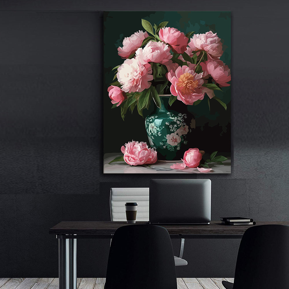 Pictura pe Numere – Roz pe Smarald 6591