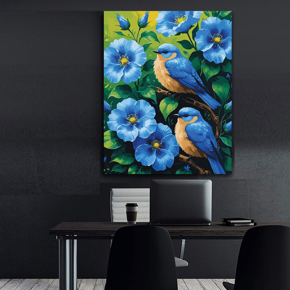 Pictura pe Numere – Cantec albastru 6998