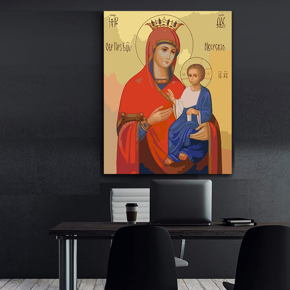 Pictura pe Numere – Sfanta Maria si Isus Hristos 6011