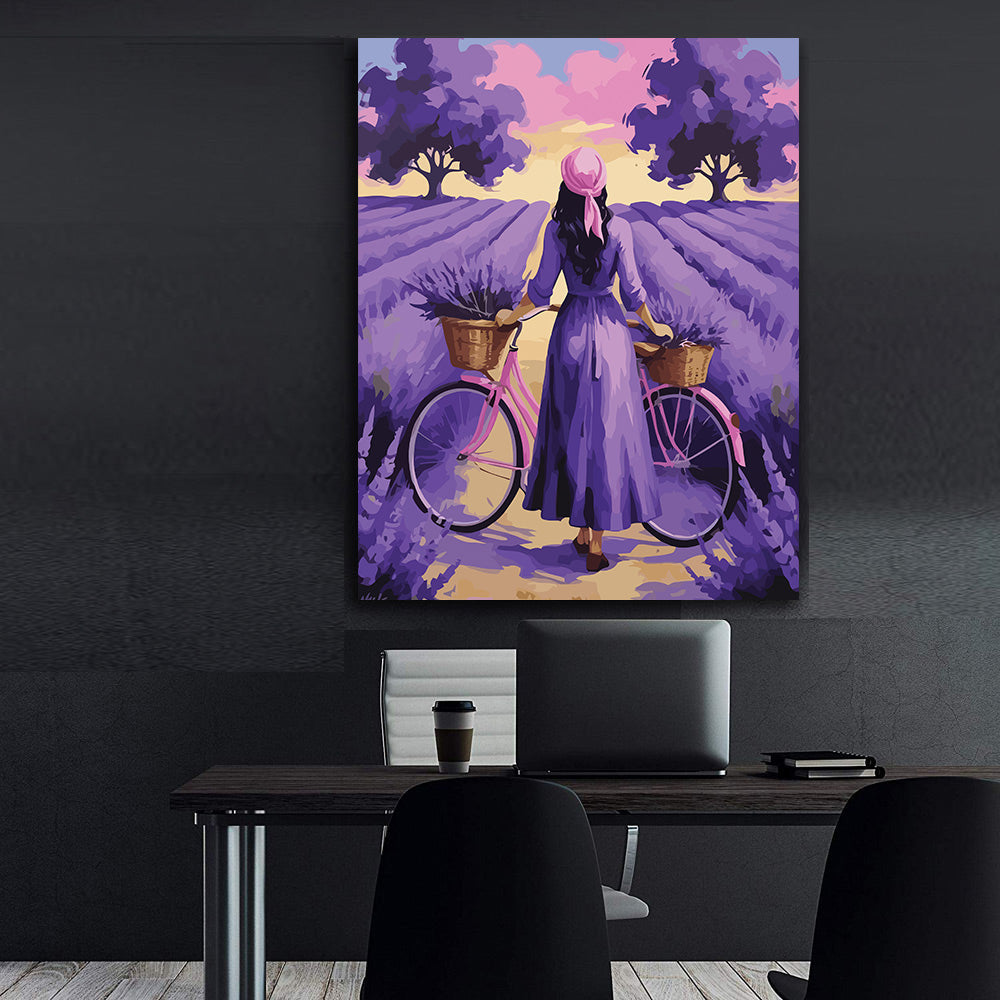 Pictura pe Numere – Orizont de lavanda 7027