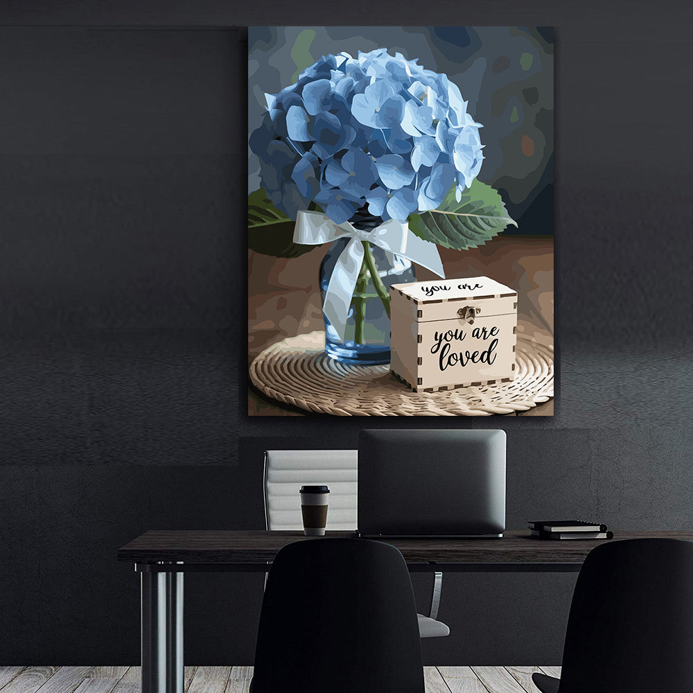 Pictura pe Numere – Adiere de hortensii 7001