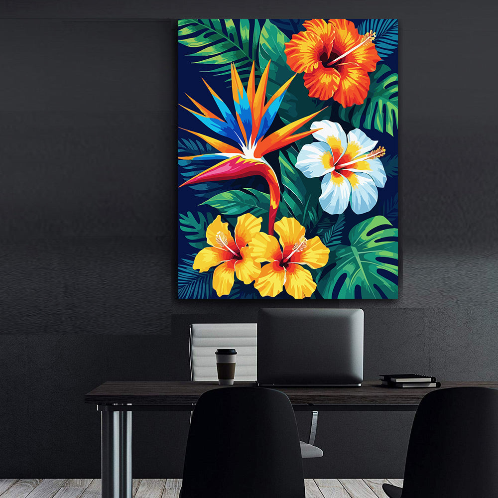 Pictura pe Numere – Ritmuri de Hibiscus 6733
