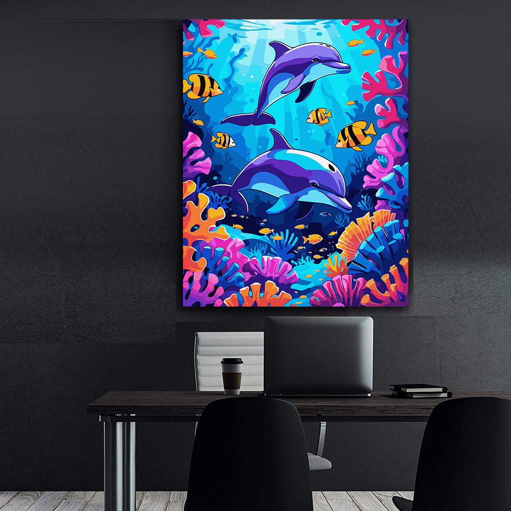 Pictura pe Numere – Armonia delfinilor 7391