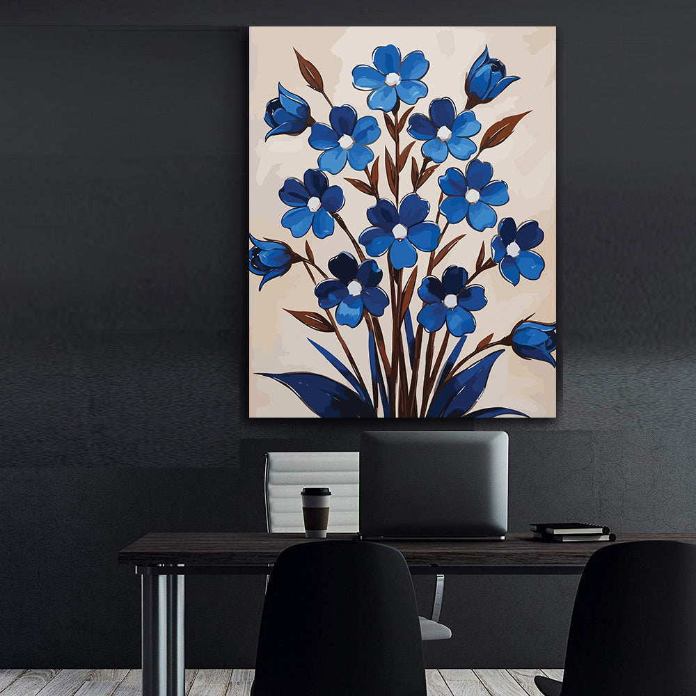 Pictura pe Numere – Tonuri de azur 7137