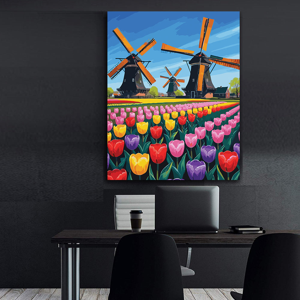 Pictura pe Numere – Peisaj Olandez 6903