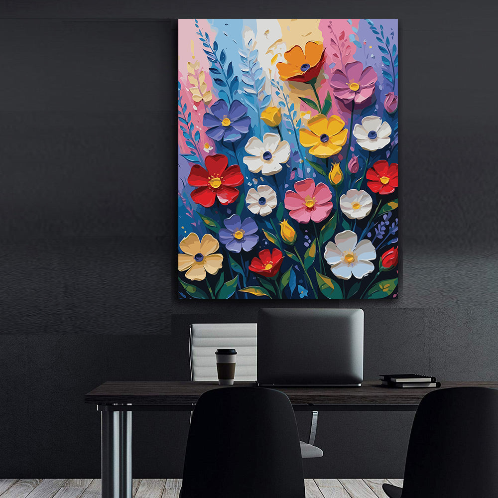 Pictura pe Numere – Mozaic de petale 7226