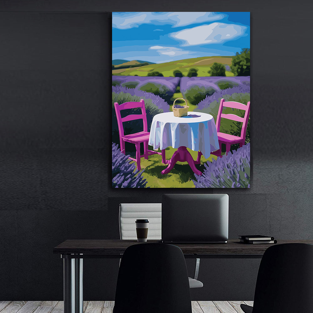 Pictura pe Numere – Orizont de lavanda 6997