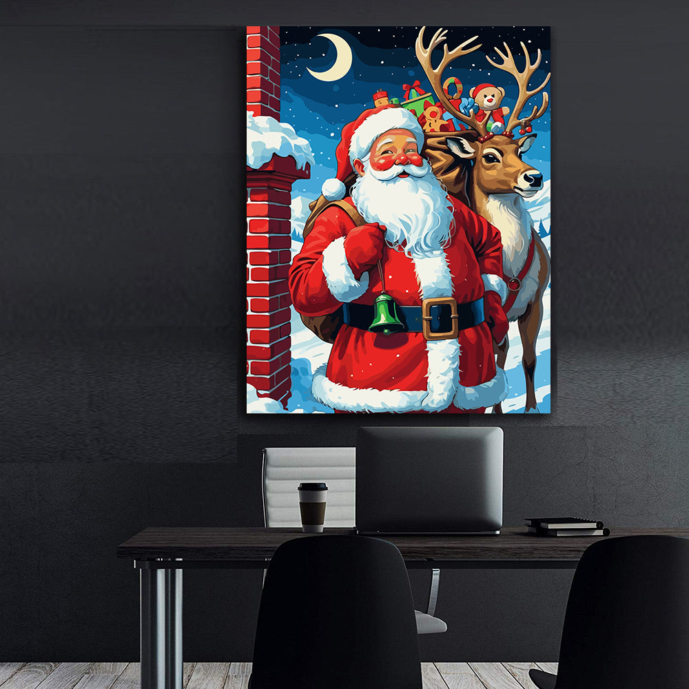 Set Pictură pe numere – Moș Crăciun 6199