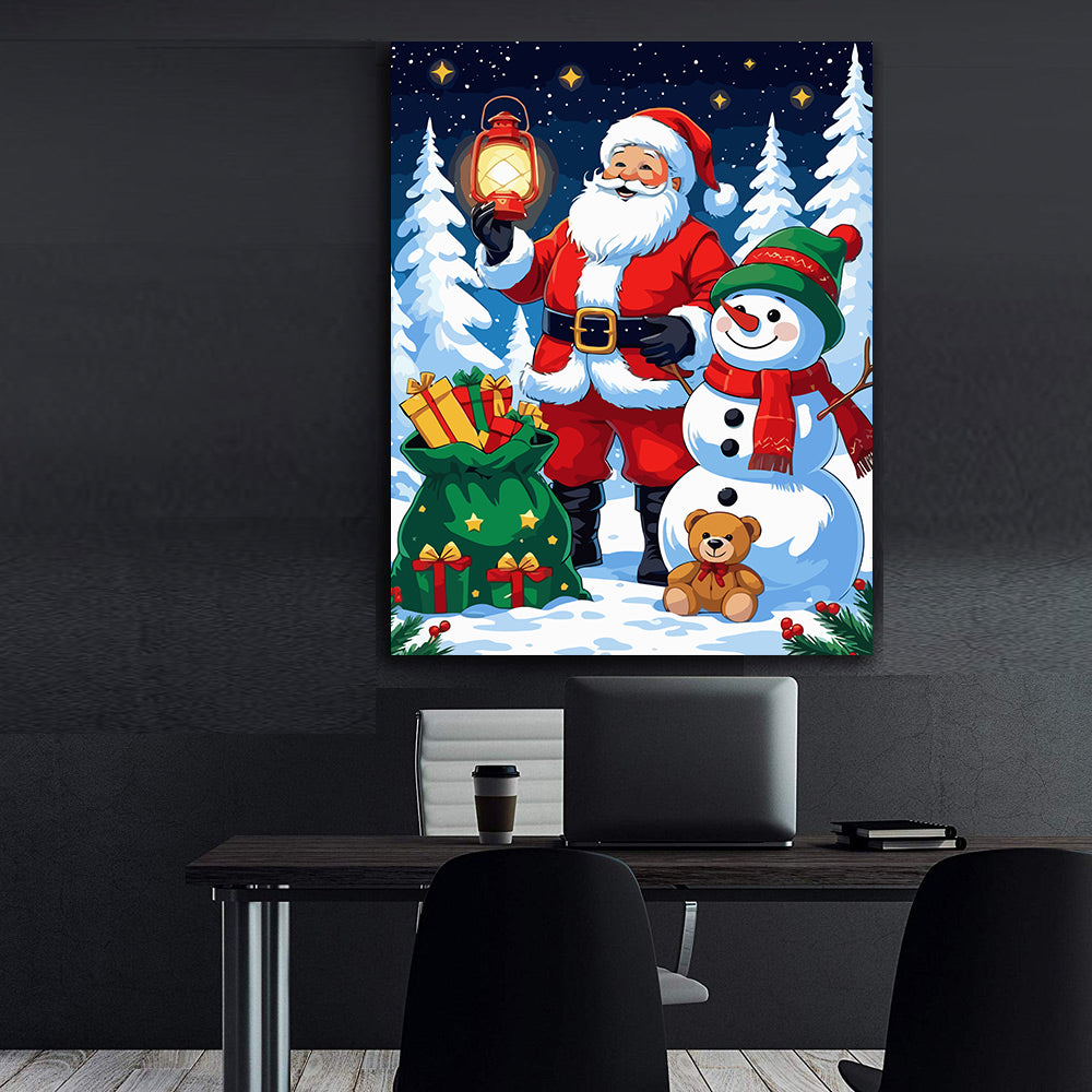 Set Pictură pe numere – Moș Crăciun 6133