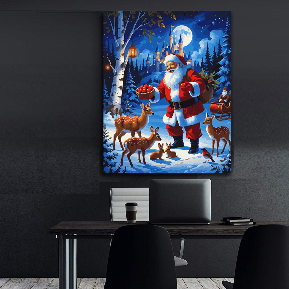 Set Pictură pe numere – Moș Crăciun 6158