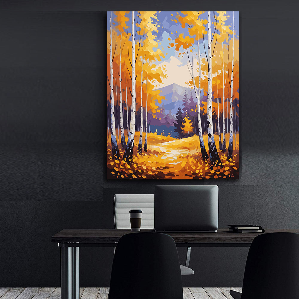 Set Pictură pe numere – Peisaj de Toamnă 6062