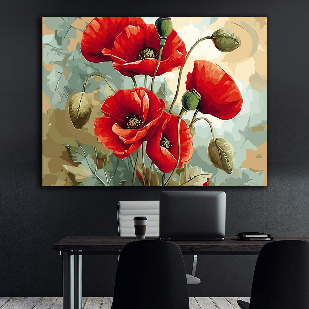 Pictura pe Numere – Fragilitatea rosului 6626
