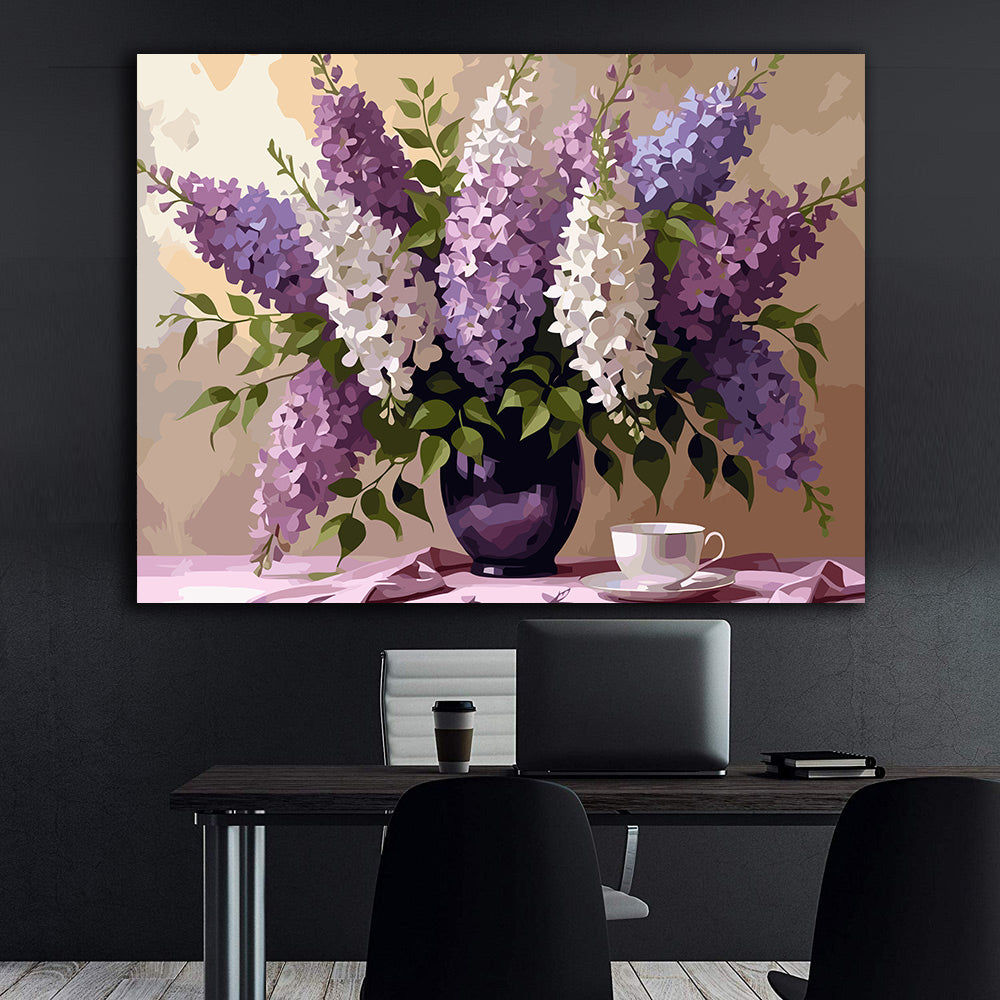 Pictura pe Numere – soapte de liliac 6804