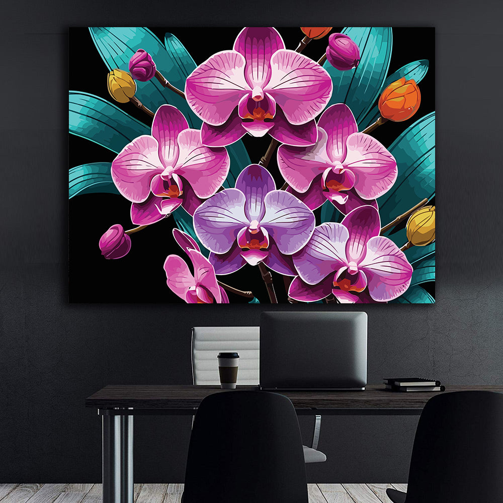 Pictura pe Numere – Orhidee in penumbra 7064