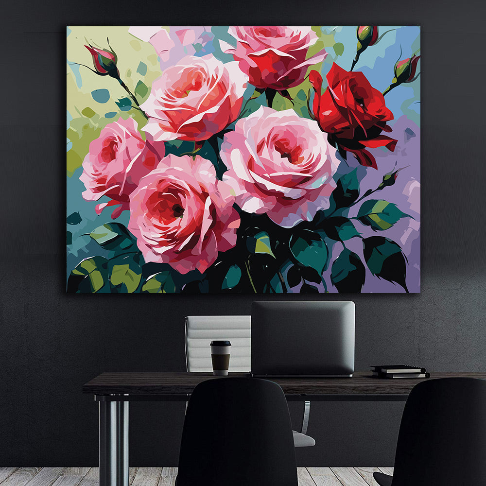 Pictura pe Numere – Simfonia trandafirilor 7019