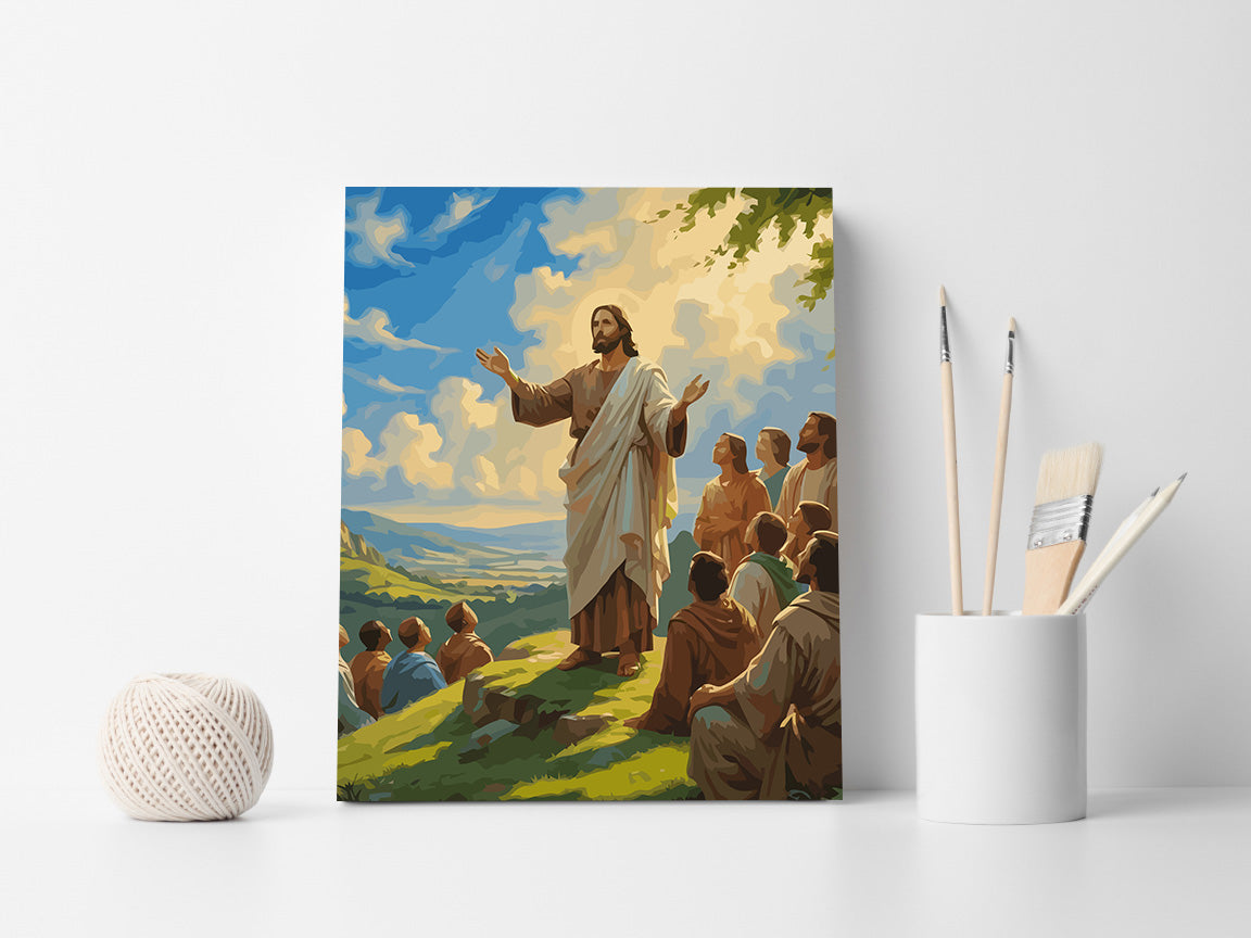 Set Pictură pe numere – Predica De Pe Munte 6387