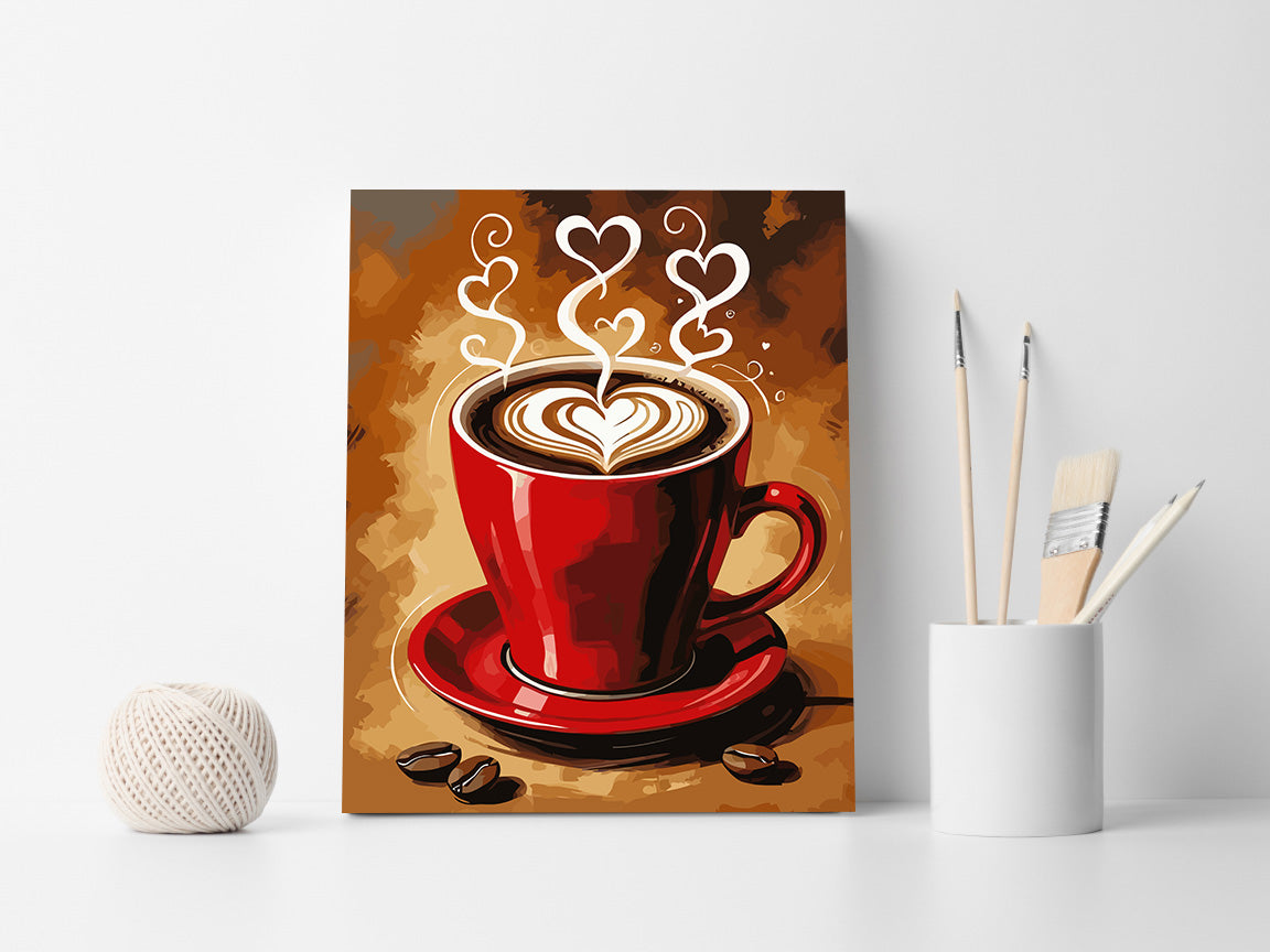 Set Pictură pe numere – Cafea Cu Iubire 6438