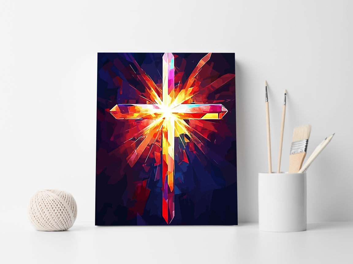 Set Pictură pe numere – Cruce Creștină 6290