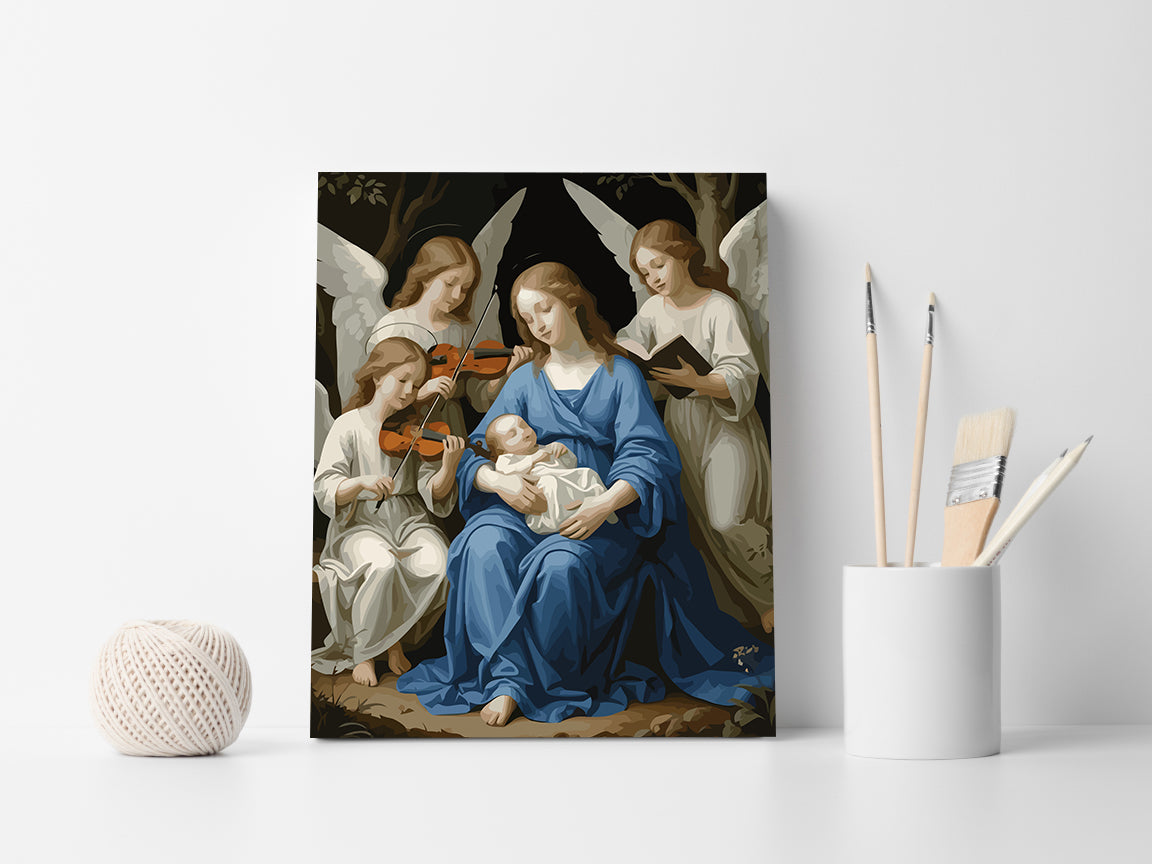 Set Pictură pe numere – Maica Domnului Cu Pruncul 6332