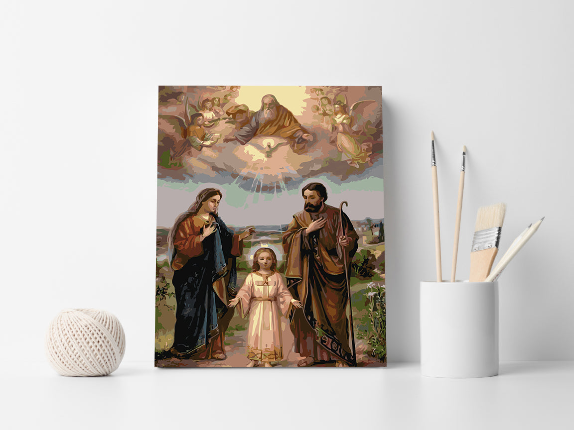 Set Pictură pe numere – Familia Sfântă 4725