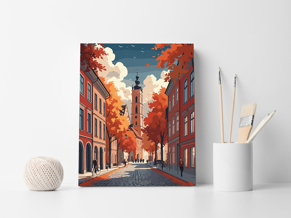 Set Pictură pe numere – Toamna în Oraș 6099