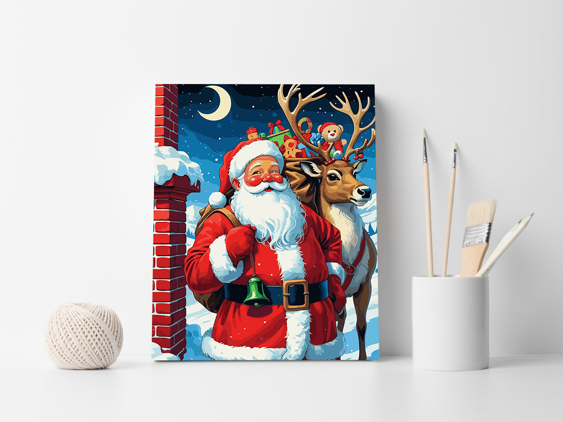 Set Pictură pe numere – Moș Crăciun 6199