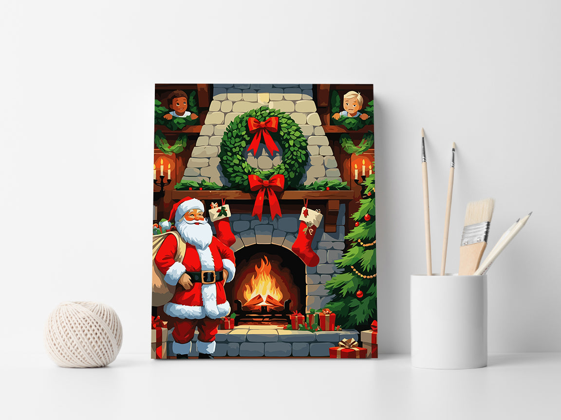 Set Pictură pe numere – Moș Crăciun 6206