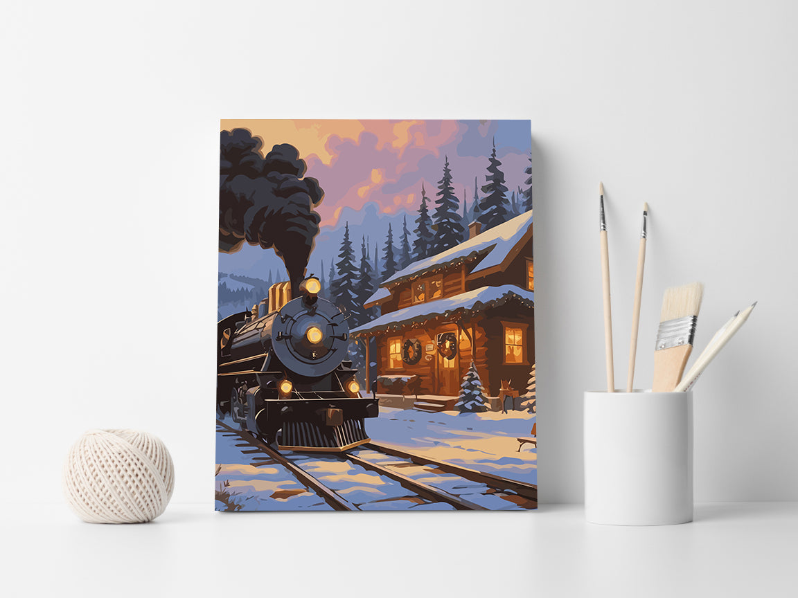 Set Pictură pe numere – Trenul Polar 6230