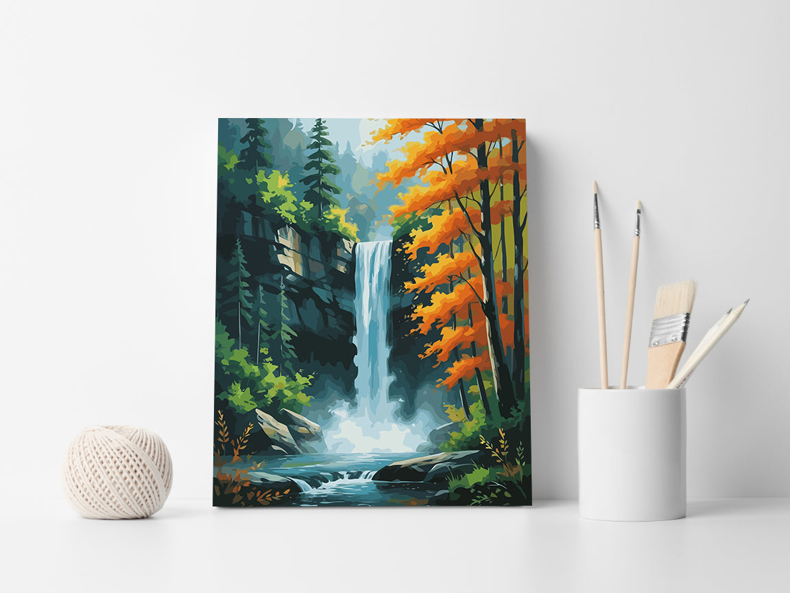 Set Pictură pe numere – Pădure Peisaj 6115