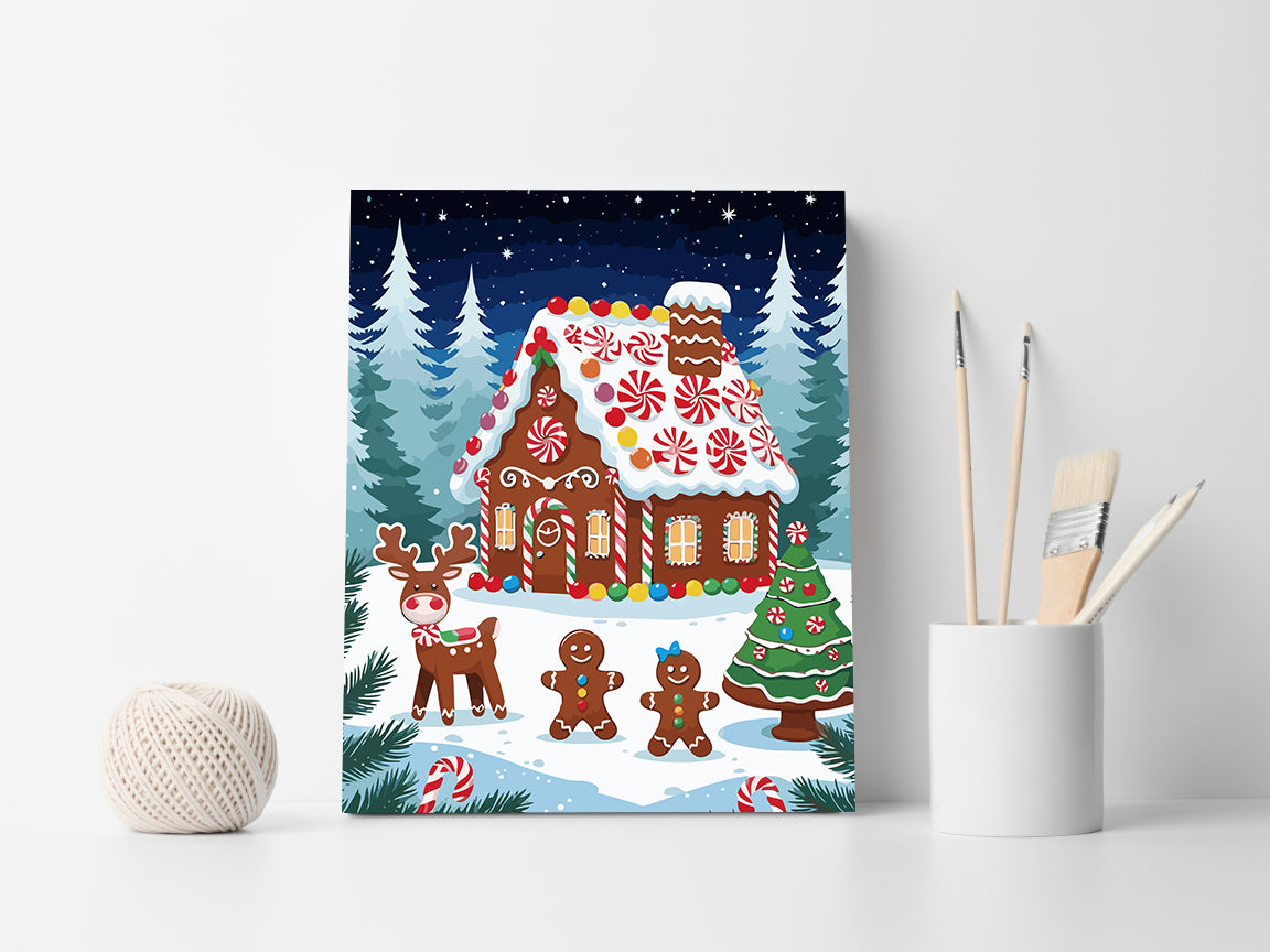 Set Pictură pe numere – Căsuță Din Tartă Dulce 6149