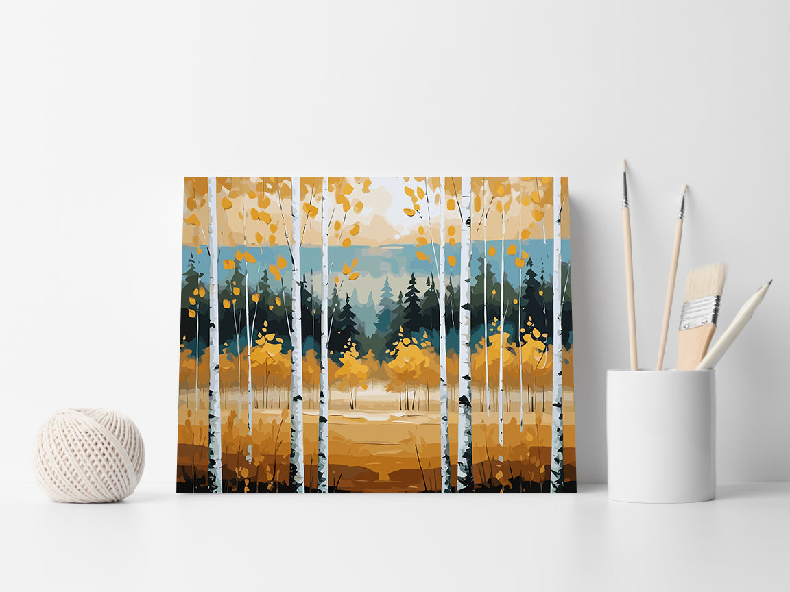 Set Pictură pe numere – Peisaj de Toamnă 6101