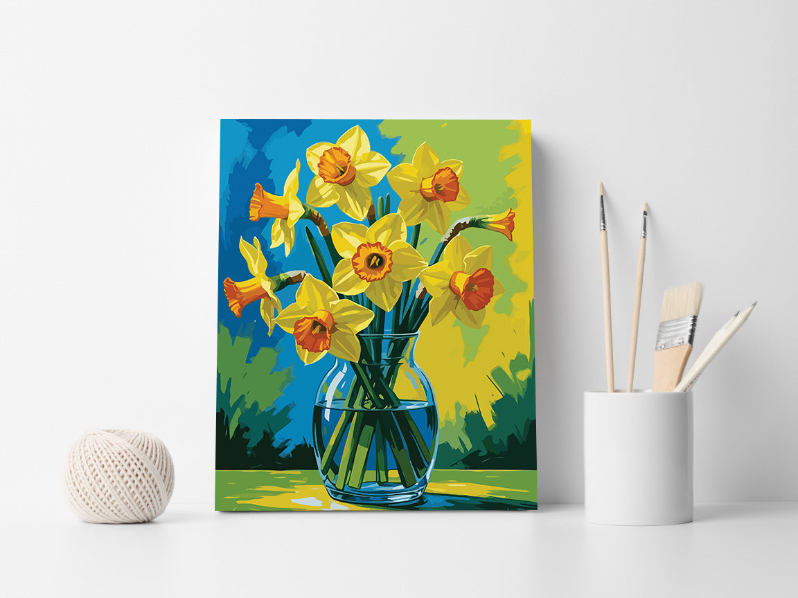 Pictura pe Numere – Narcise in ecoul primaverii 7230