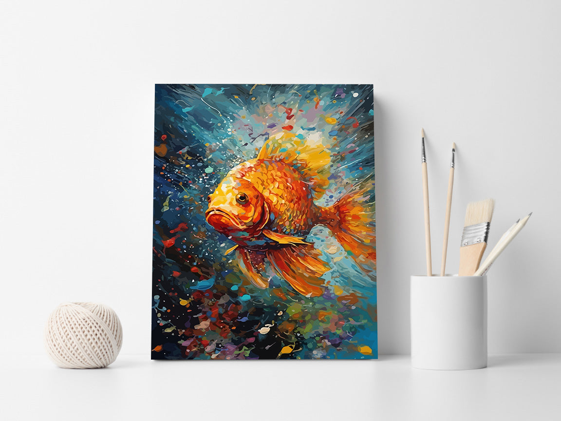 Pictura pe Numere – Explozie de aur 7308