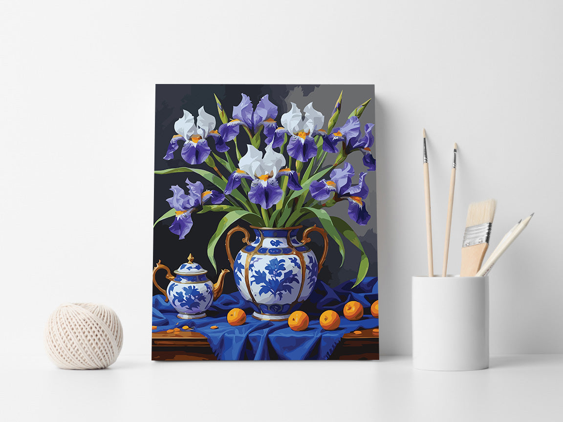 Pictura pe Numere – Iris si portelan 7072
