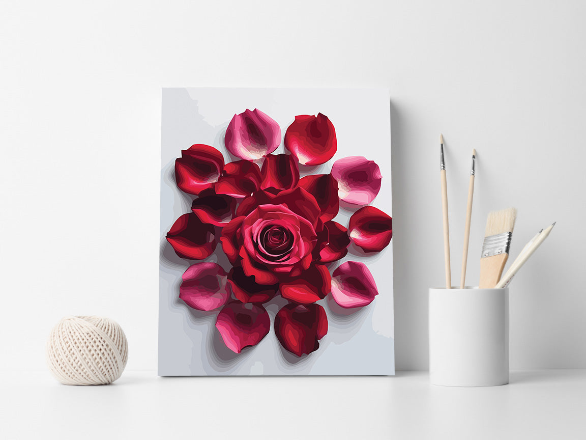 Pictura pe Numere – Trandafir in mandala pasiunii 7259