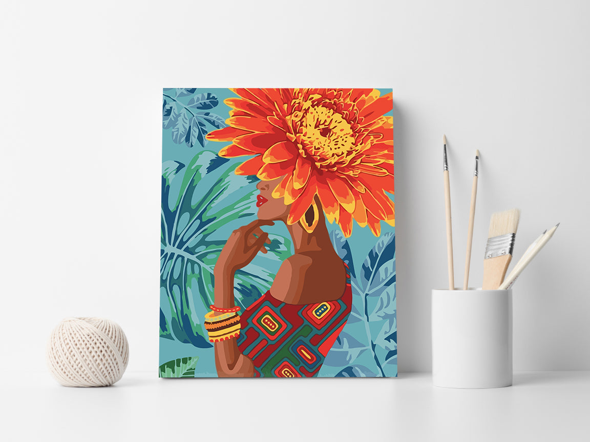 Set Pictură pe numere - FlowerHead 6003