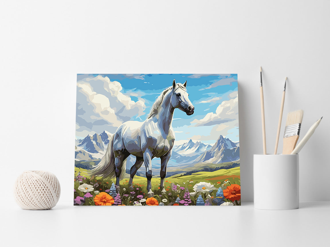 Pictura pe Numere – Armonie alba 7329