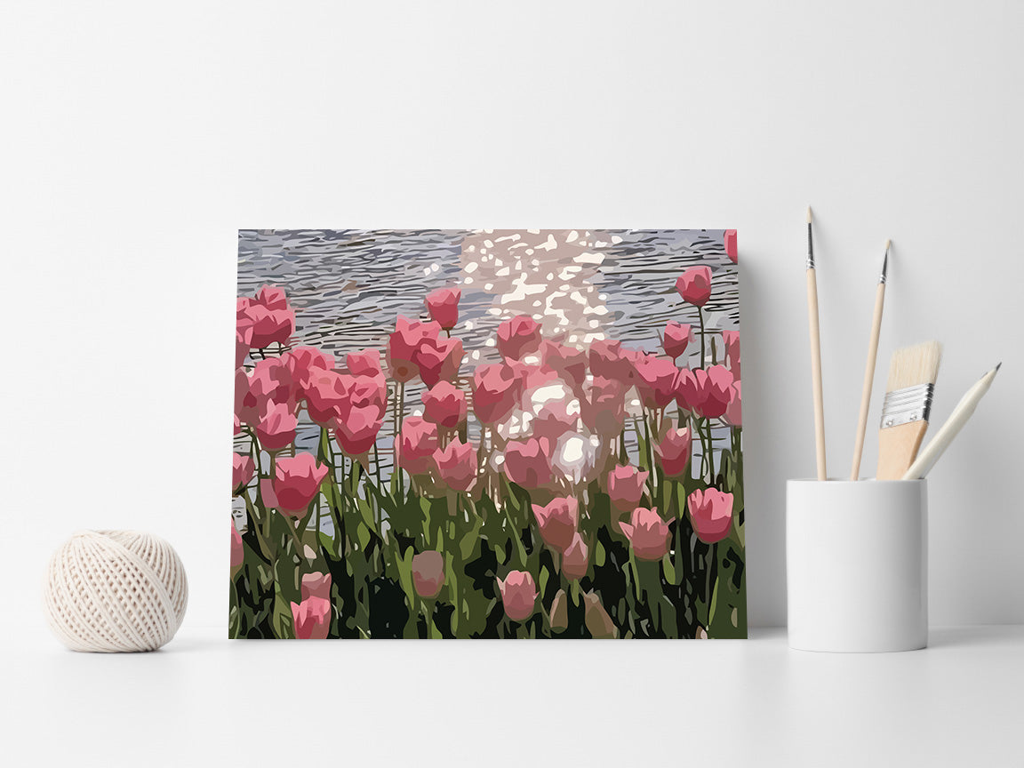 Pictura pe Numere – Reflexii roz 7114
