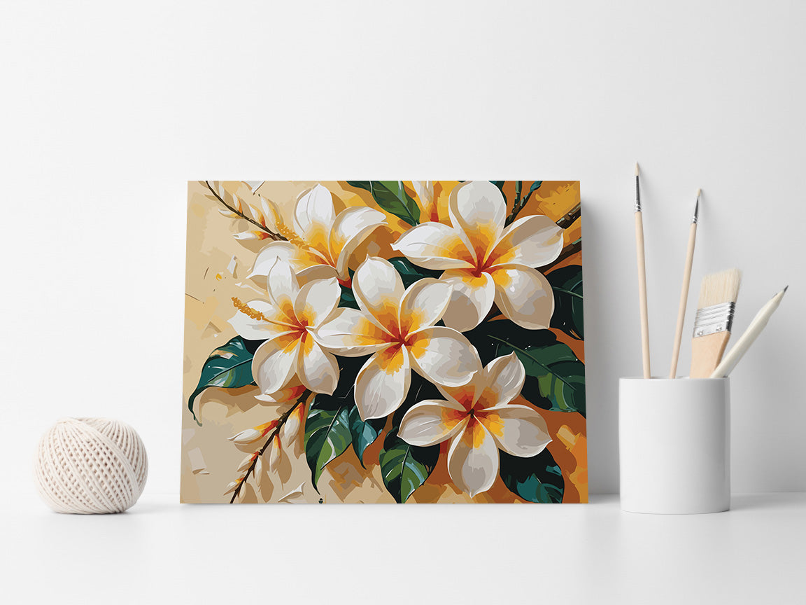 Pictura pe Numere – Parfum de plumeria 6991