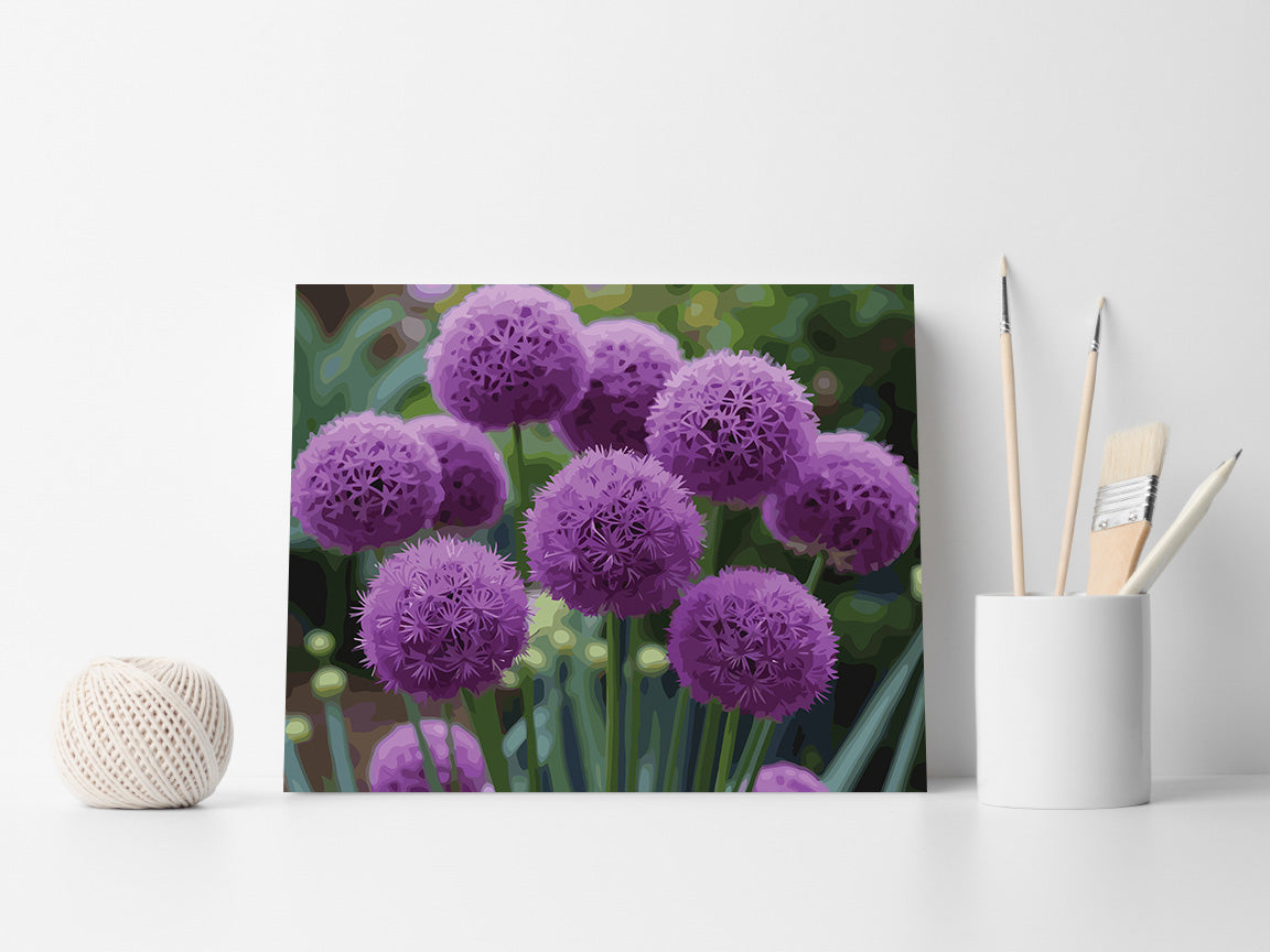 Pictura pe Numere – Sfere de Allium 6865