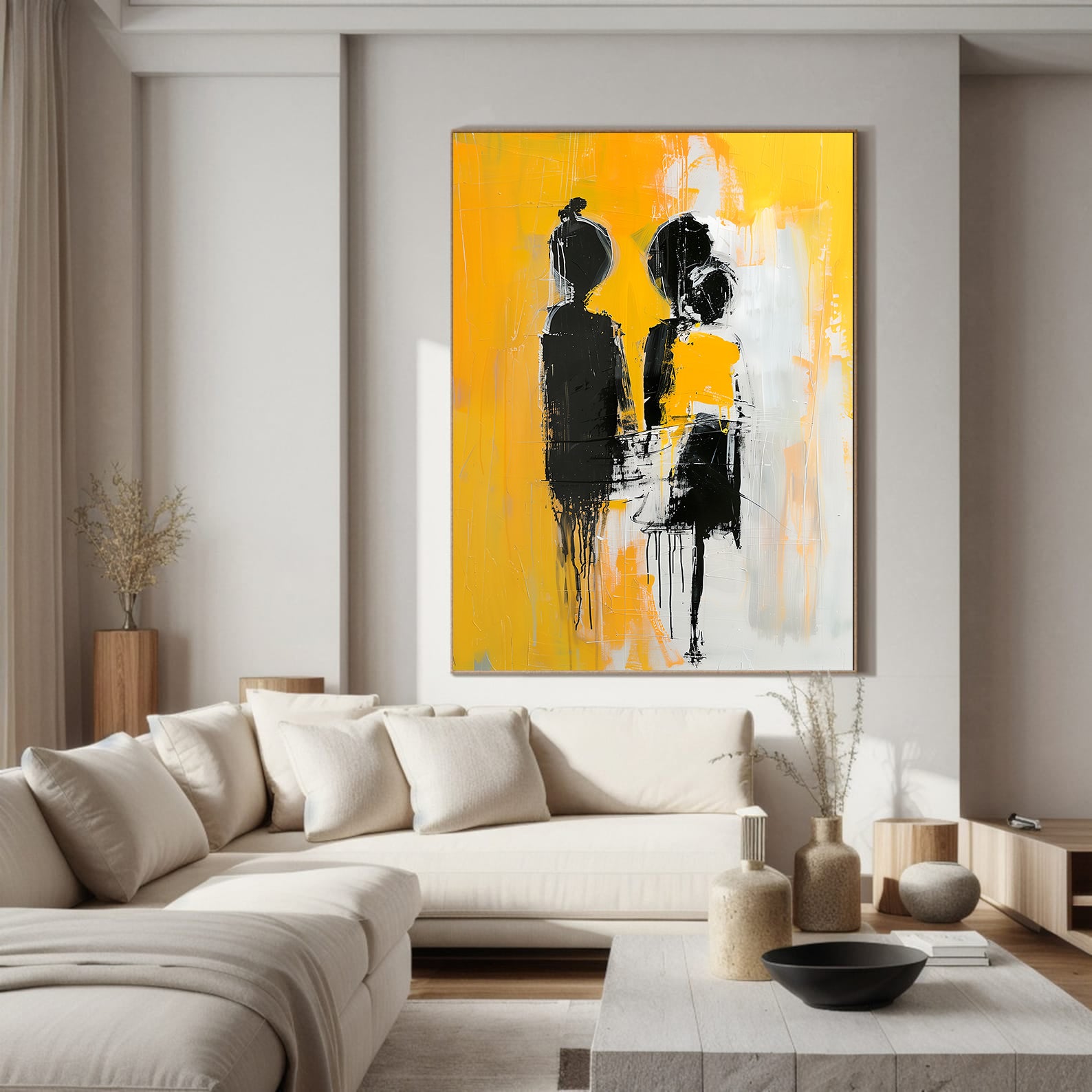 Peinture sur toile – Amour abstrait